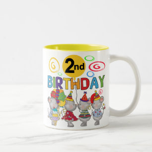 Mice 2nd Birthday T-shirts and Gifts Two-Tone Coffee Mug