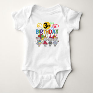 Mice 3rd Birthday T-shirts and Gifts