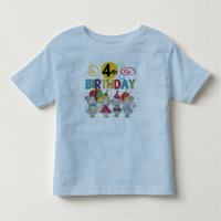 Mice 4th Birthday T-shirts and Gifts