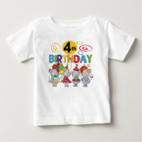 Mice 4th Birthday T-shirts and Gifts