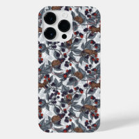 Mice and blackberries on white
