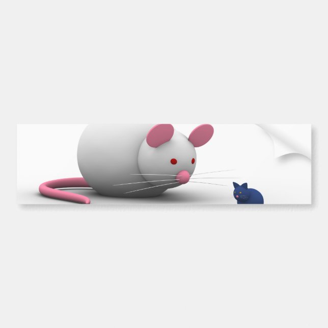 Mice And Cat Game Bumper Sticker (Front)