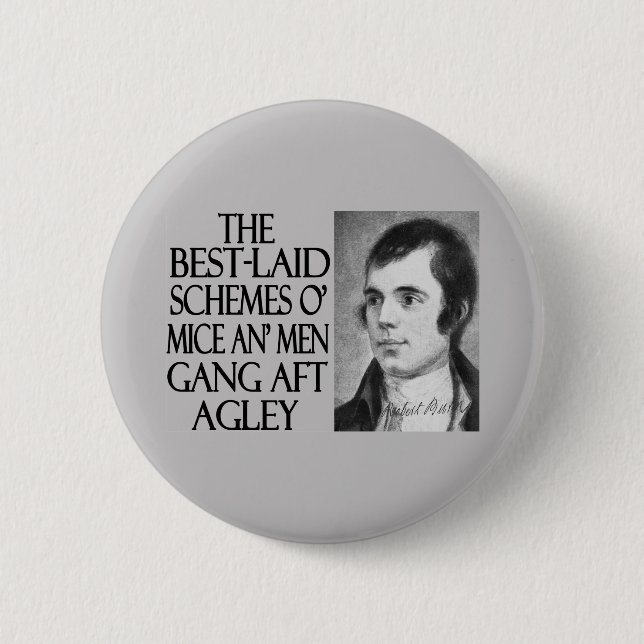 Mice and Men 6 Cm Round Badge (Front)