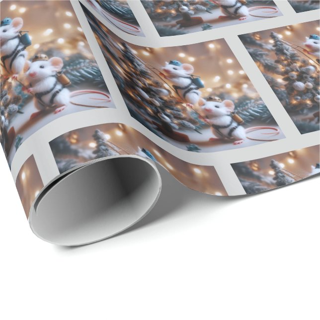 Mice' Christmas Wrapping Paper (Roll Corner)