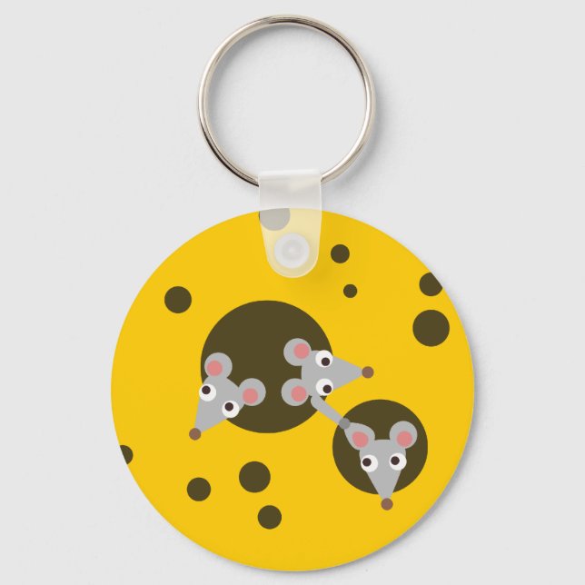Mice in cheese key ring (Front)