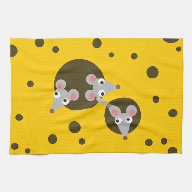 Mice in cheese tea towel (Horizontal)