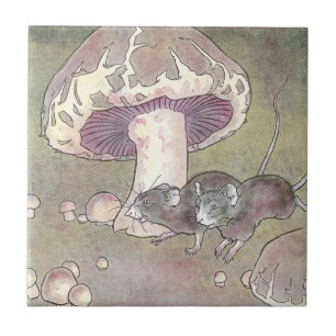 Mice & Mushrooms Tile