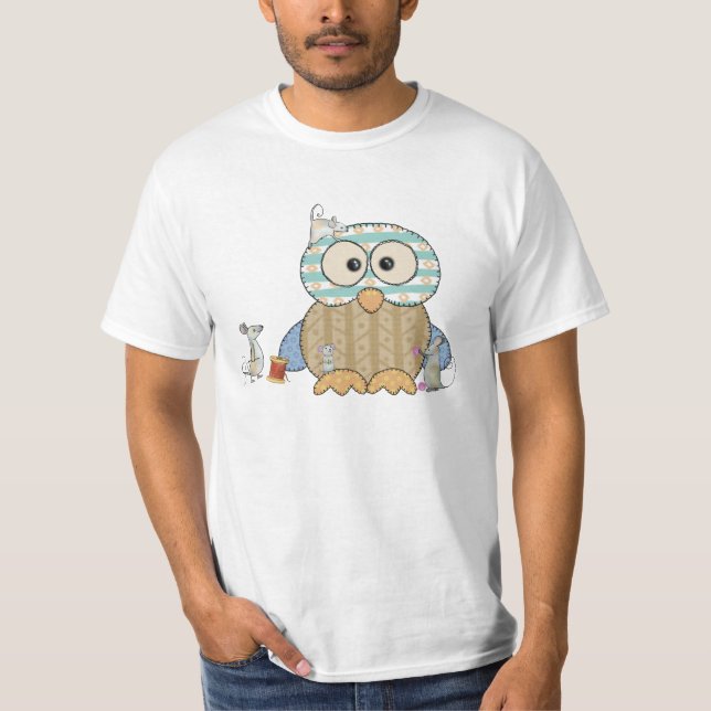 Mice sew owl T-Shirt (Front)