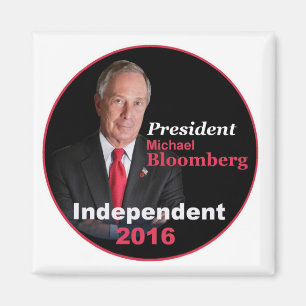 Michael BLOOMBERG 2016 Square Magnet