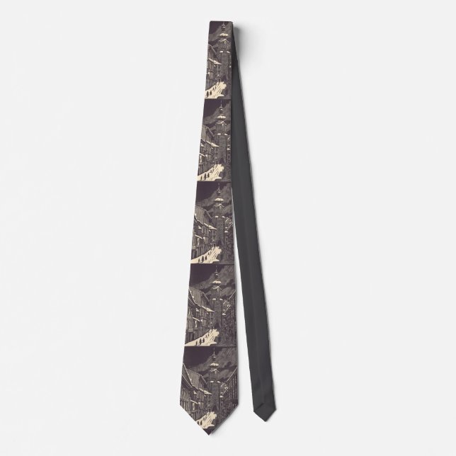 Michael Gate in Bratislava Medieval Tower Tie (Front)