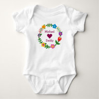 Michael Loves Daddy Elegant Flowers Personalise