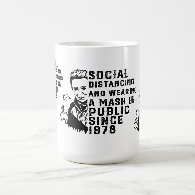 Michael Myers Social Distancing Coffee Mug (Center)