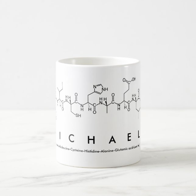 Michael peptide name mug (Center)