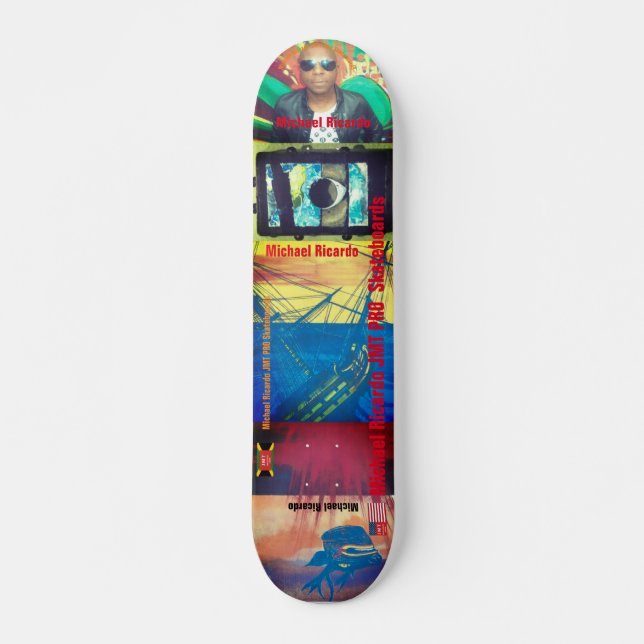 MICHAEL RICARDO 7 3/4" Skateboard Deck (Front)