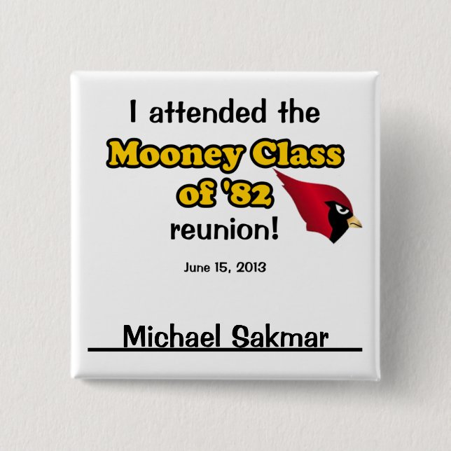 Michael Sakmar 15 Cm Square Badge (Front)