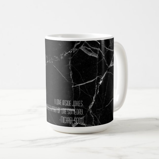 Michael Scott Friendship Inside Joke Modern Coffee Mug (Front Right)