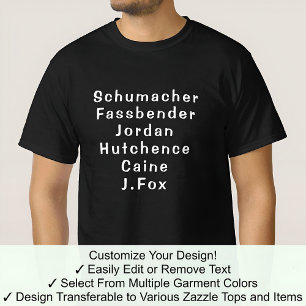 Michael Tee Fully Custom Surnames For Any Name 05W