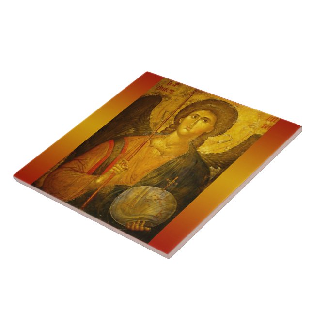 Michael the Archangel Ceramic Tile (Side)