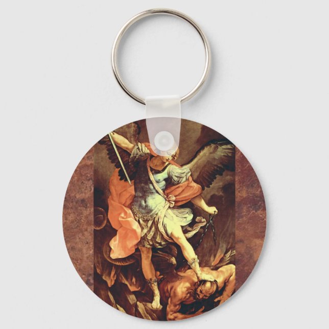 Michael the Archangel Key Ring (Front)