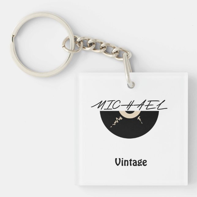 Michael vintage style  key ring (Front)