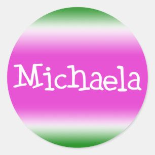 Michaela Classic Round Sticker