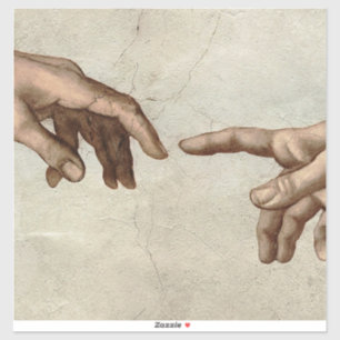 Michaelangelo hands creation adam god