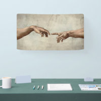 Michaelangelo hands creation adam god