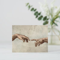 Michaelangelo hands creation adam god