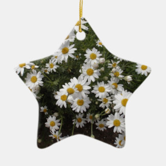 Michaelmas Daisies Ceramic Ornament