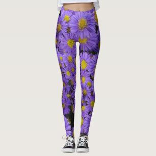 Michaelmas Daisy Pattern Legging