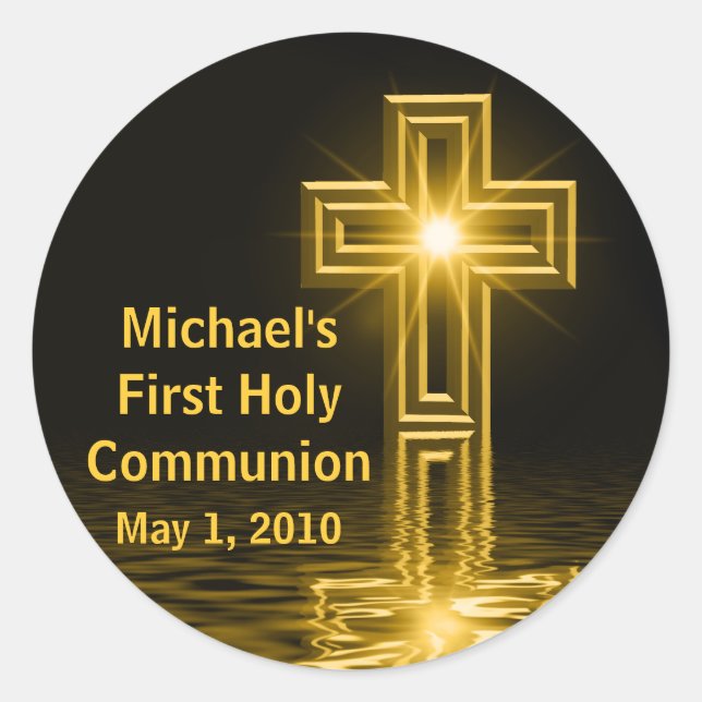 Michael's First Holy Communion Stickers (Front)