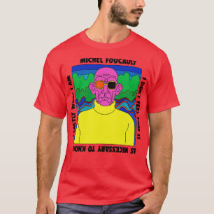 Michel Foucault Retro Quote Design T-Shirt