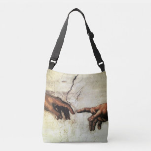 Michelangel Hands Vintage Art Crossbody Bag