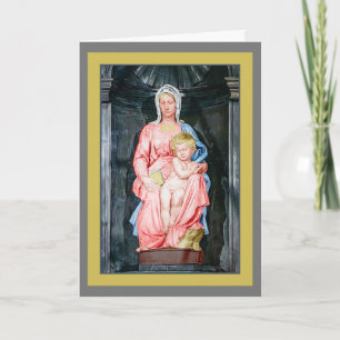 Michelangelo 1504 Madonna of Bruges Christmas Card