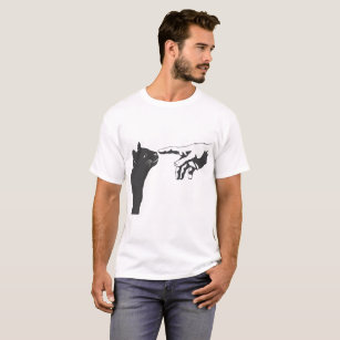 Michelangelo Cat - Choose background color T-Shirt