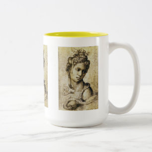 Michelangelo, Cleopatra Two-Tone Coffee Mug