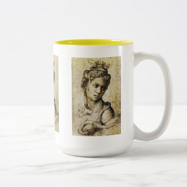 Michelangelo, Cleopatra Two-Tone Coffee Mug (Right)