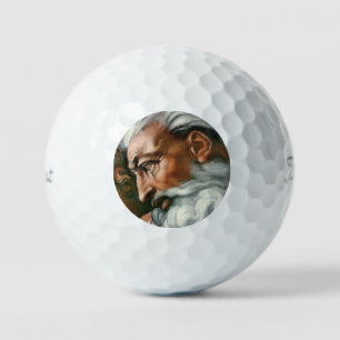Michelangelo Creation Adam God Art Golf Balls