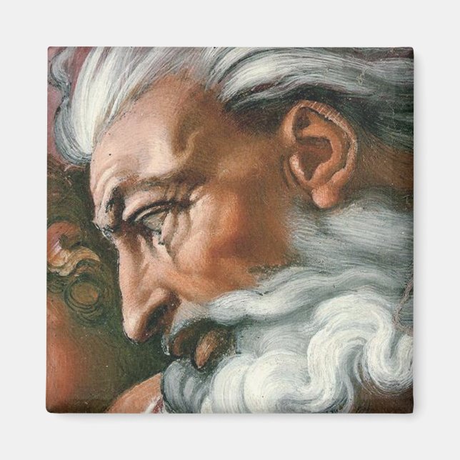Michelangelo Creation Adam God Art Magnet (Front)