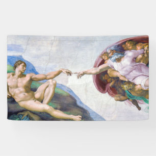Michelangelo - Creation of Adam Isolated Banner