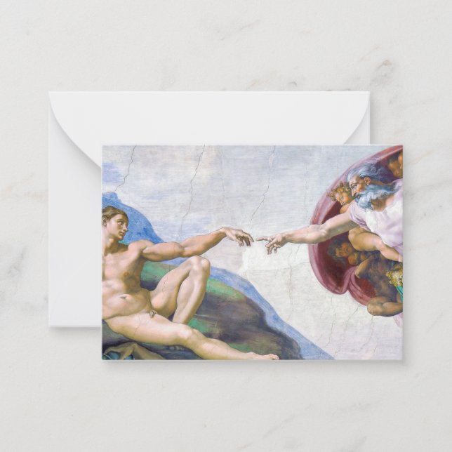 Michelangelo - Creation of Adam Isolated Card (Front)