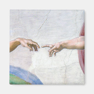 Michelangelo - Creation of Adam Isolated Magnet