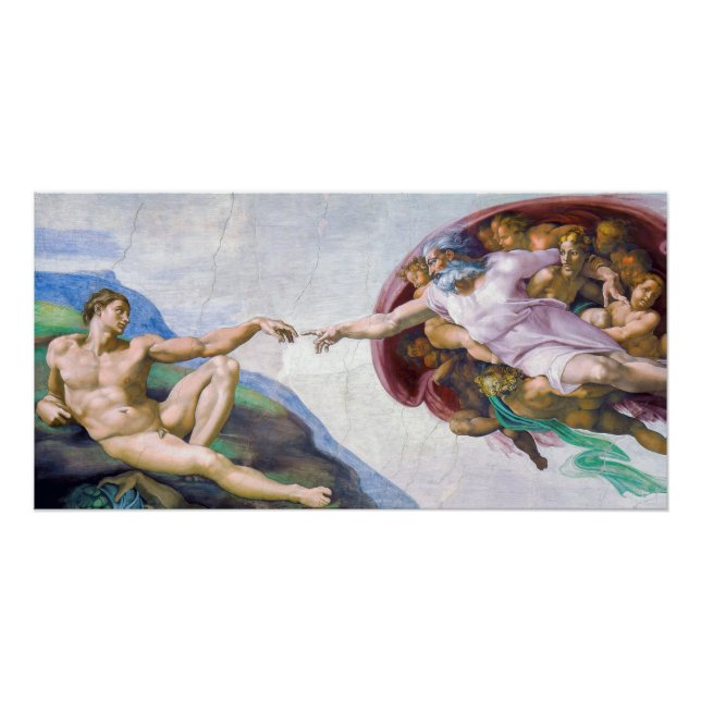 Michelangelo - Creation of Adam Isolated Poster (Front)