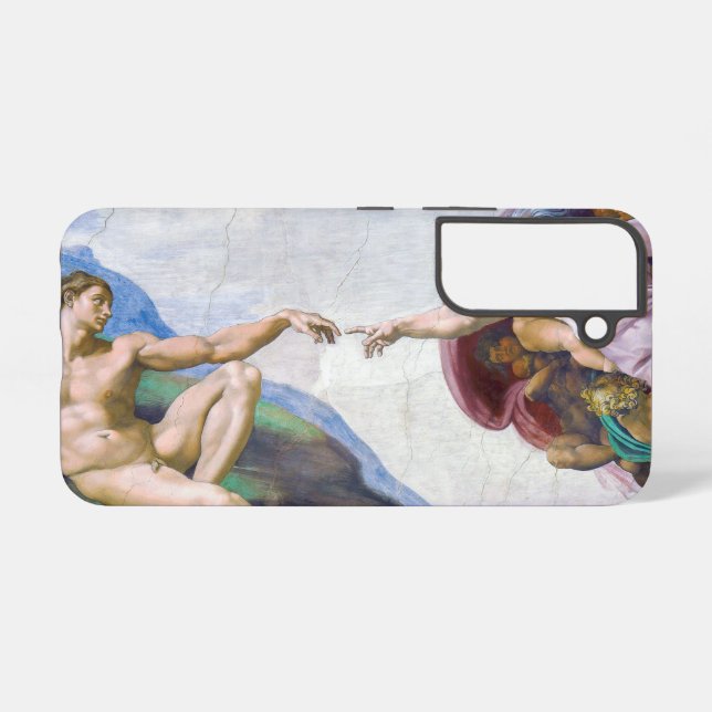 Michelangelo - Creation of Adam Isolated Samsung Galaxy S22 Case (Back Horizontal)