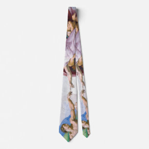 Michelangelo - Creation of Adam Isolated Tie