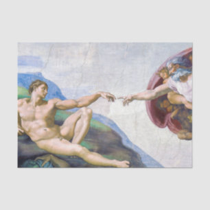 Michelangelo - Creation of Adam Isolated Tissue Paper