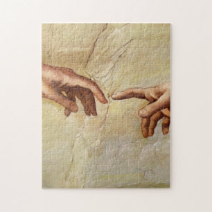 Michelangelo Creation of Adam Sistine Chapel Jigsaw Puzzle