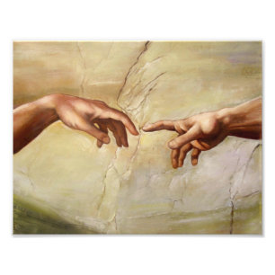 Michelangelo Creation of Adam Sistine Chapel Photo Print