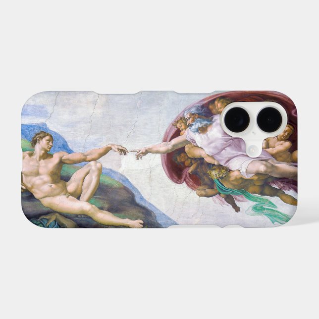 Michelangelo - Creation of Adam, Sistine Chapel's (Back (Horizontal))