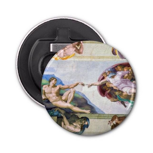 Michelangelo - Creation of Adam, Sistine Chapel's Bottle Opener (Front)